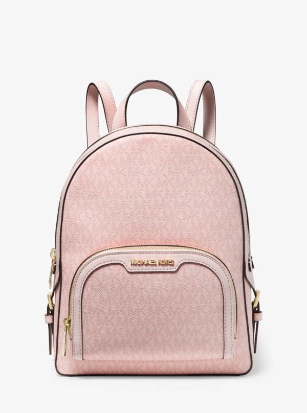 Damske Batohy Michael Kors Jaycee Medium Logo Ruzove - Kabelky Michael Kors Vypredaj | WDOXR-1429